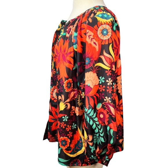 Tucker NYC The Classic Bold Floral Blouse S - Picture 9 of 15